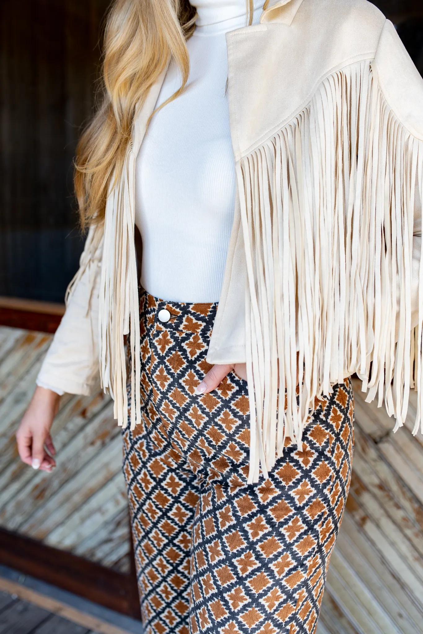 High Waisted Geo-Fun Pants