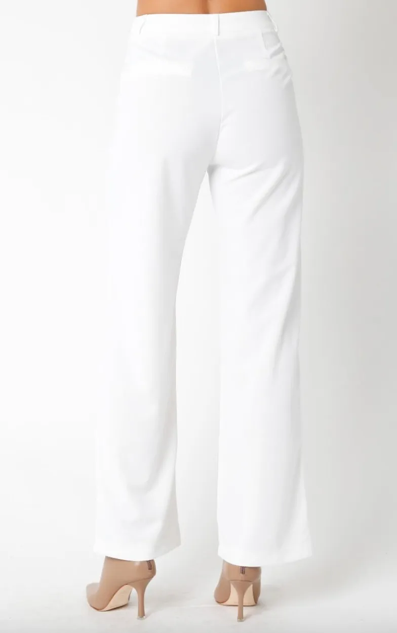 High Waisted Pocket Flare Cut Pants