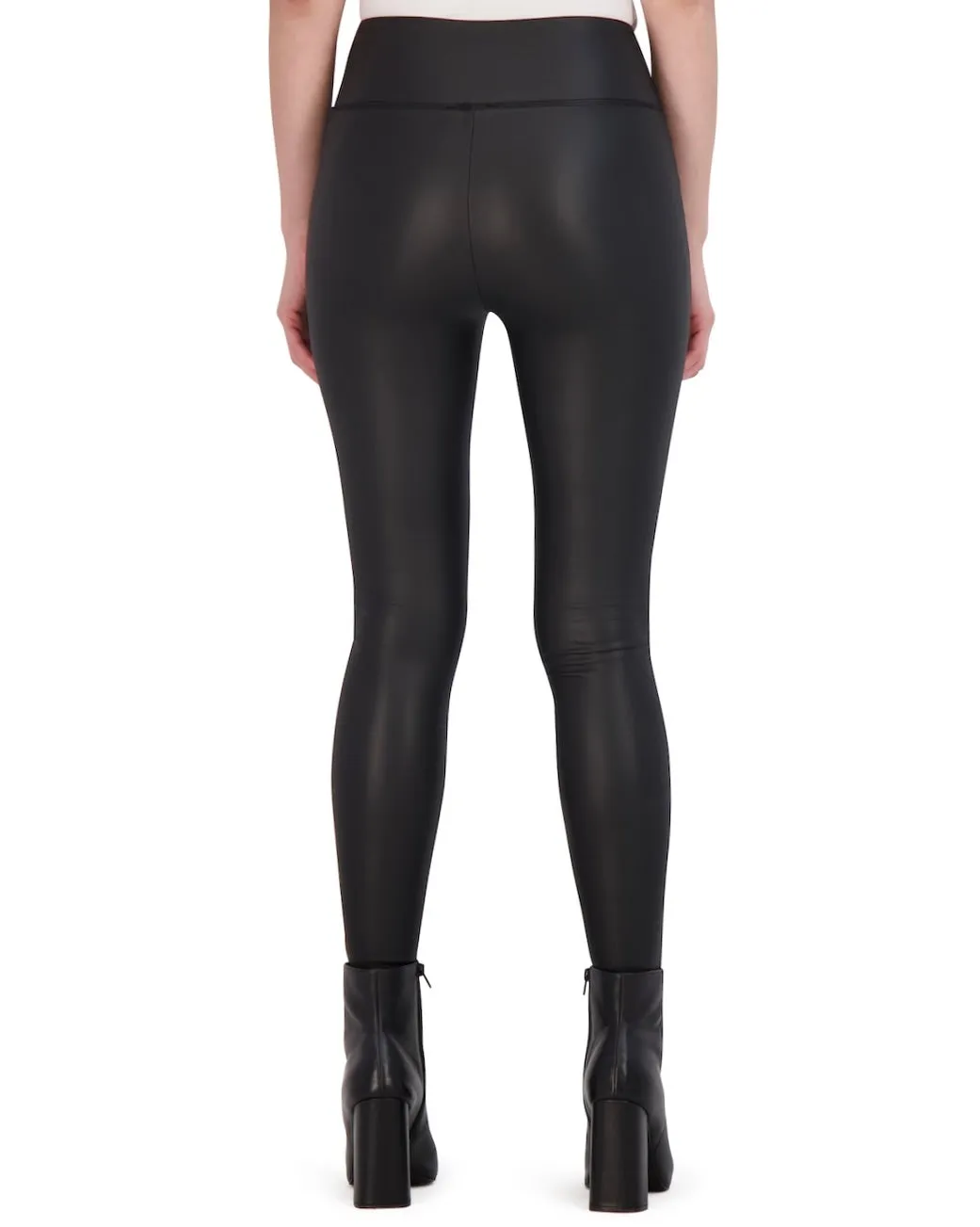 High Waisted Vegan Leather Legging