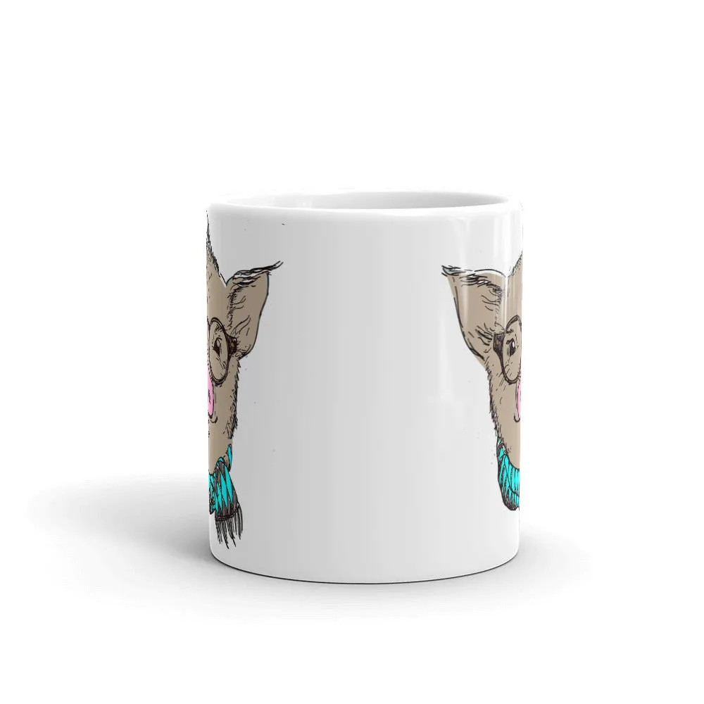 Hipster Pig Mug