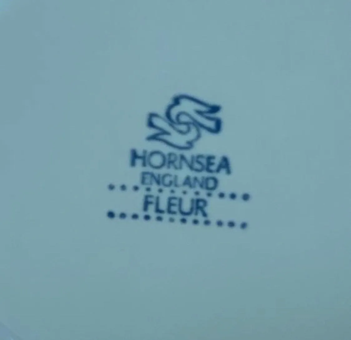 Hornsea Fleur England Creamer and Tea Cup - 70s