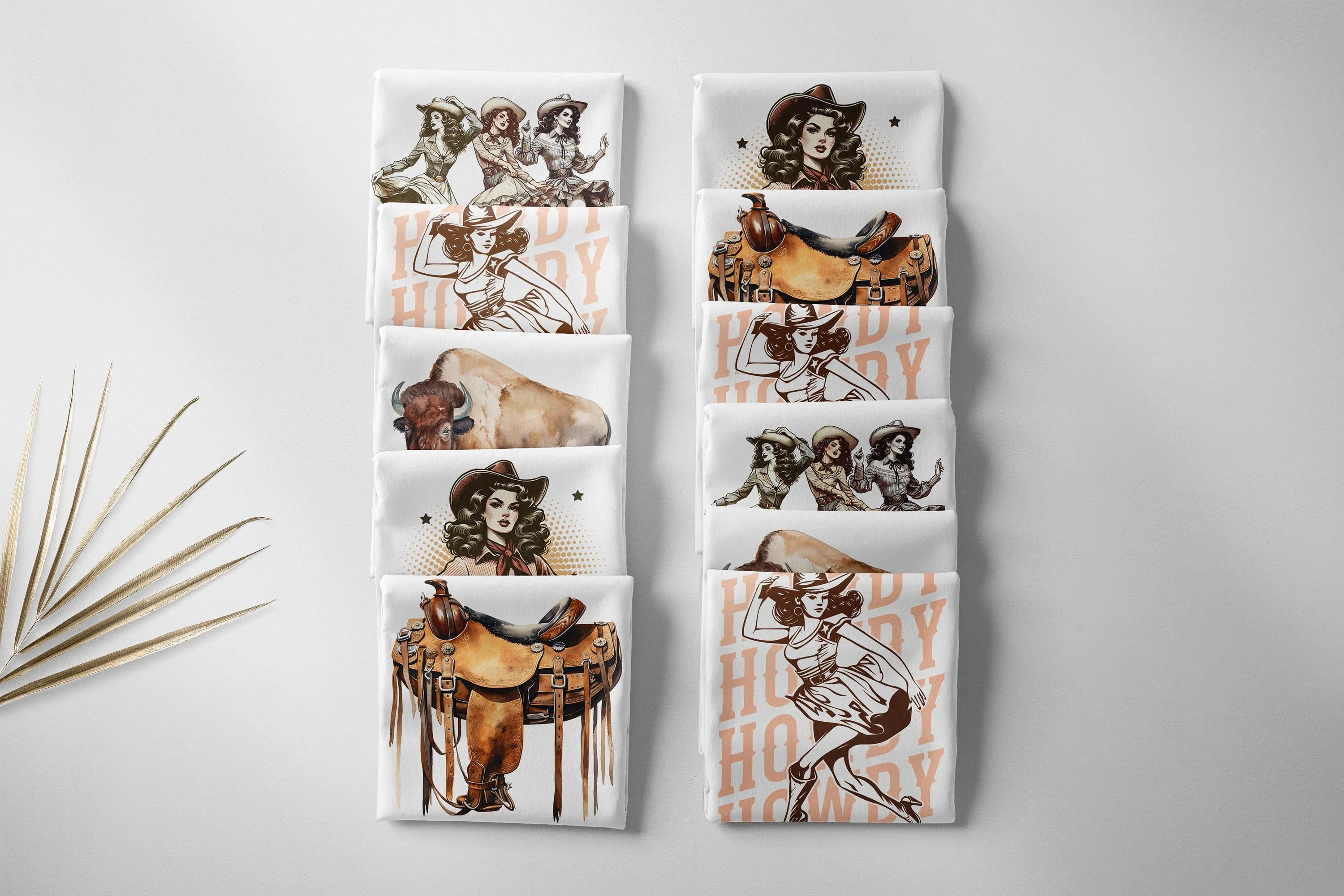 Howdy Tea Towel - Retro Cowgirl Design, 100% Cotton Kitchen Decor, Perfect for Texas Lovers - Sassy Gift Idea | Wild West Chic Collection