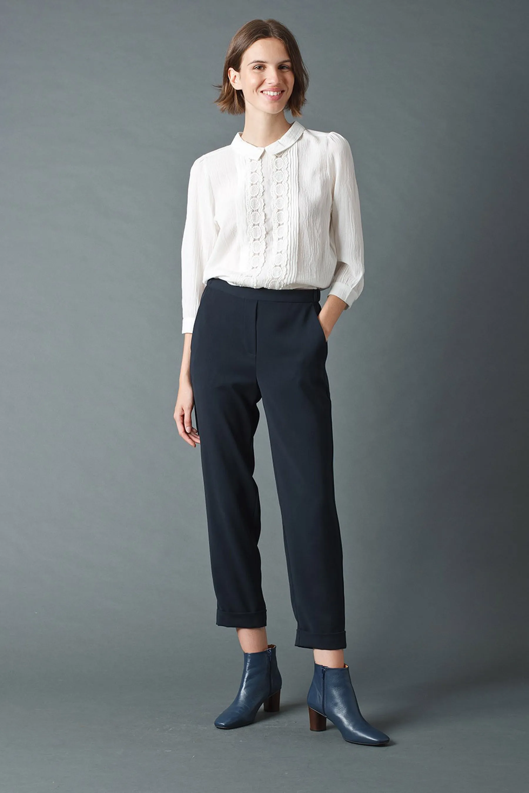 Indi & Cold Micaela Pants (Navy) - FINAL SALE