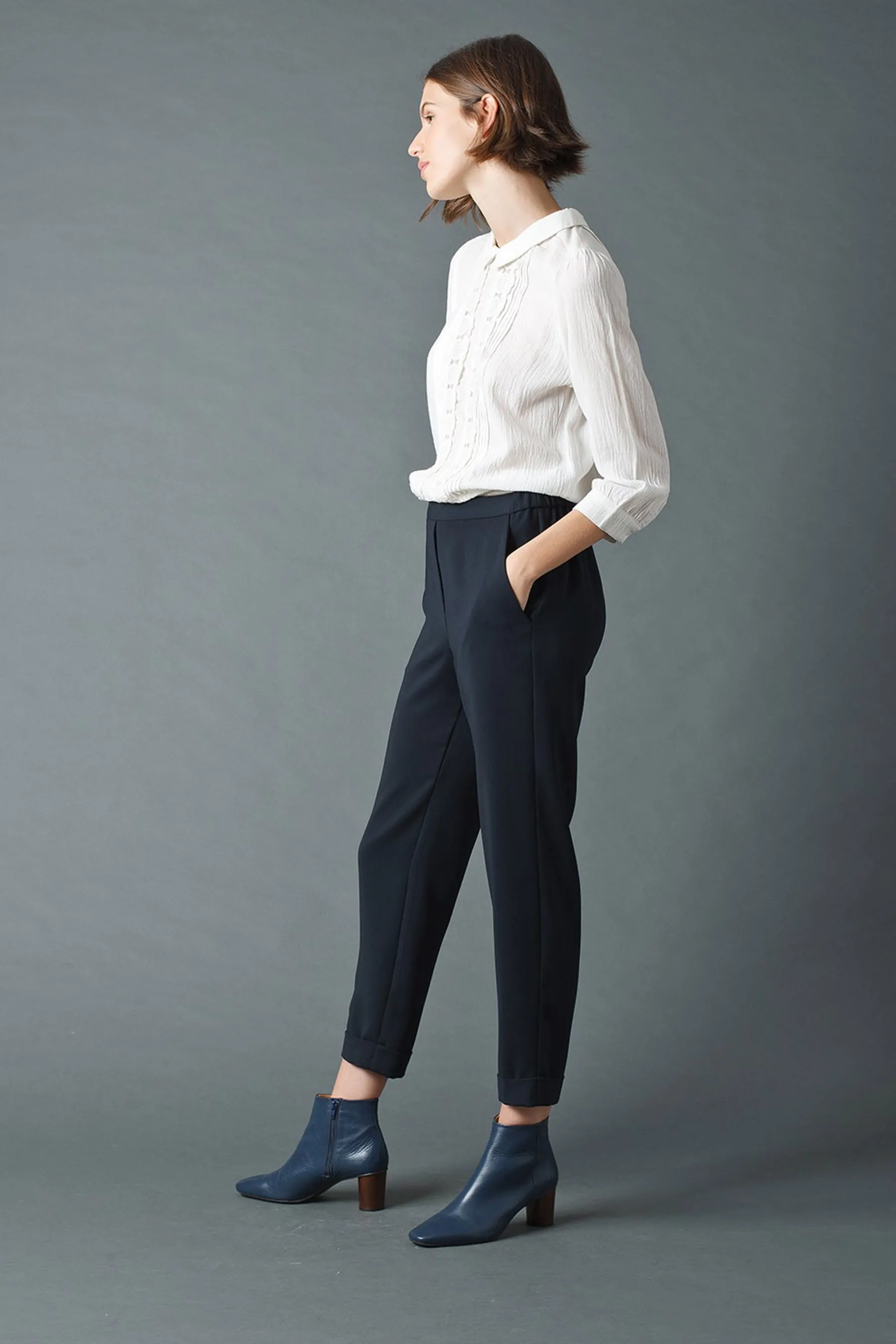 Indi & Cold Micaela Pants (Navy) - FINAL SALE