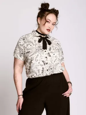 Ivory Victorian Academia Shirt