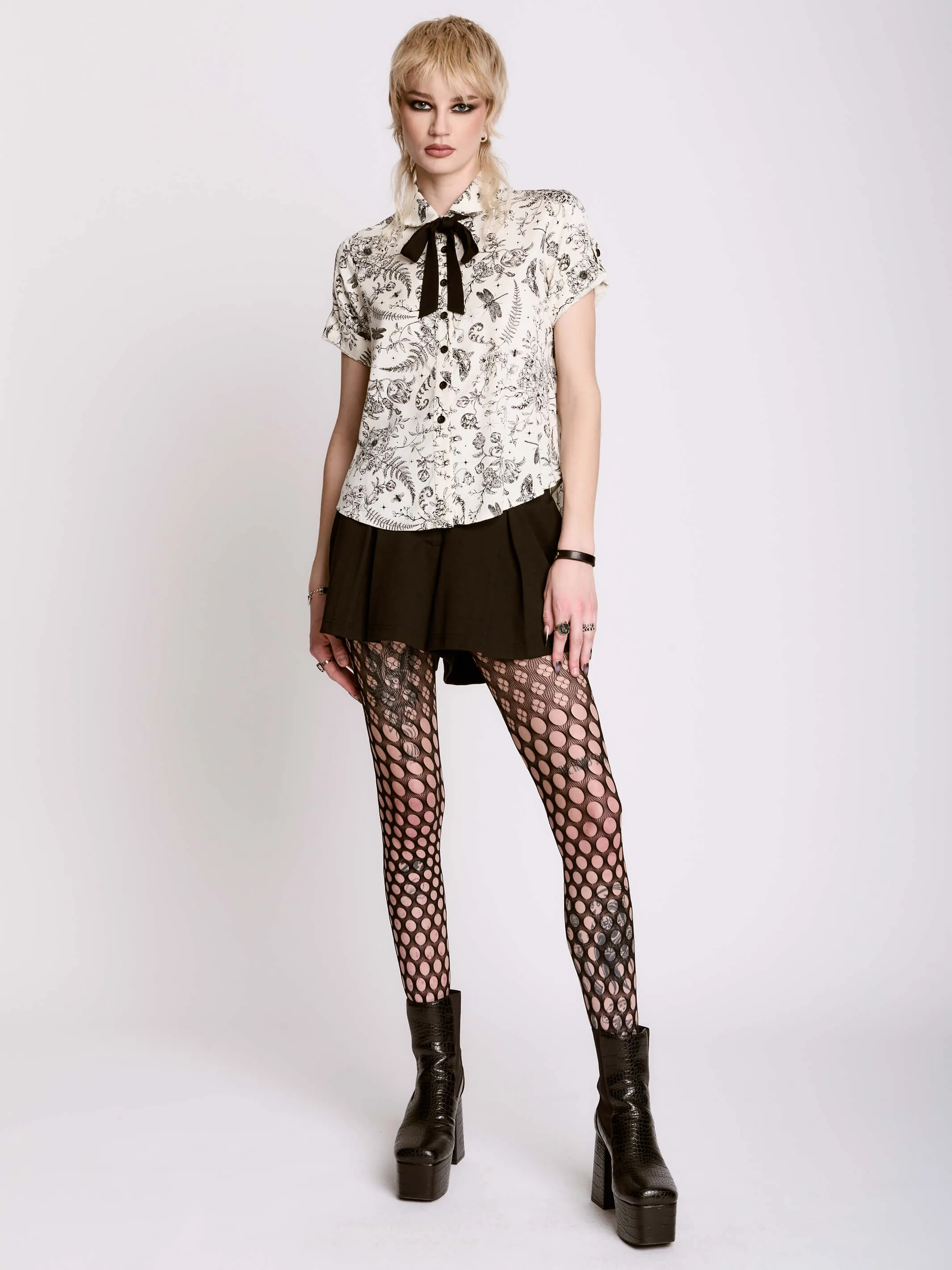 Ivory Victorian Academia Shirt