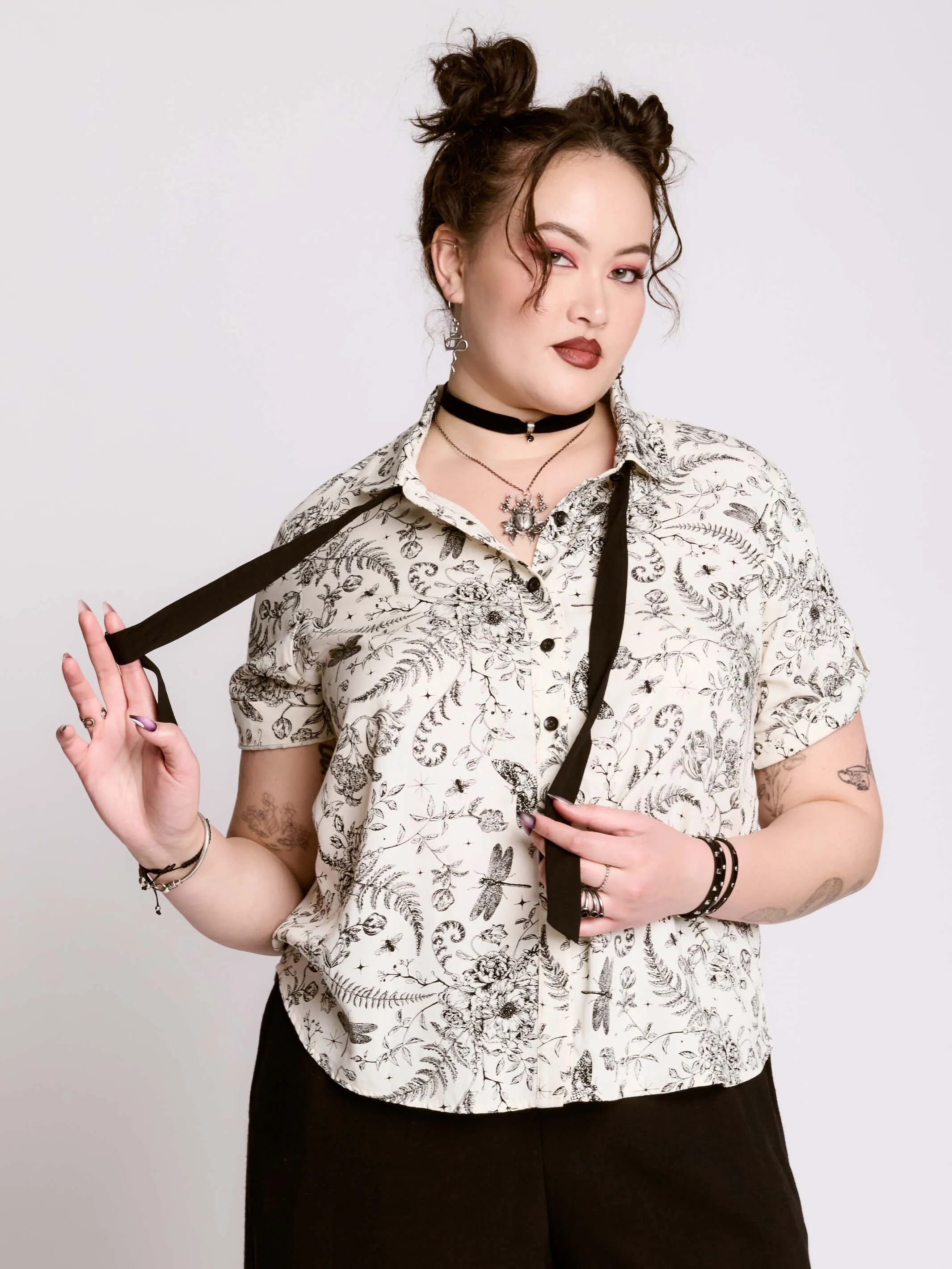 Ivory Victorian Academia Shirt