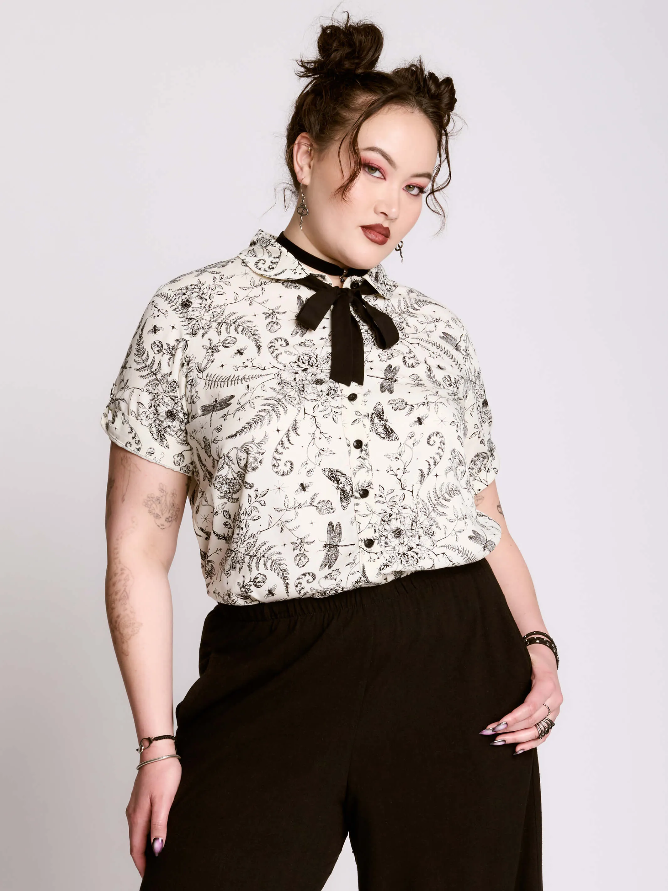 Ivory Victorian Academia Shirt
