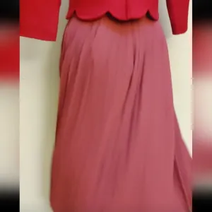 J Crew Deep Mauve Permanent Knife Pleated Chiffon Midi Skirt Size 4
