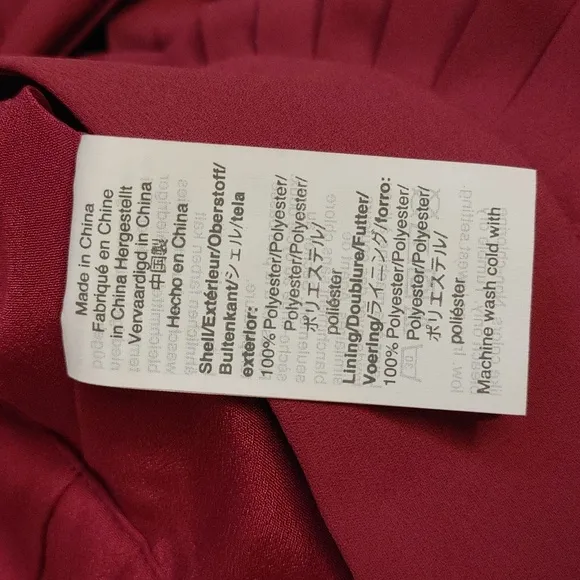 J Crew Deep Mauve Permanent Knife Pleated Chiffon Midi Skirt Size 4