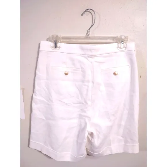 J. Crew Sailor pleated short in stretch linen blend Msrp $118.00
