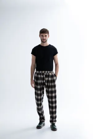 Jacopo Pants Plaid Check Beige