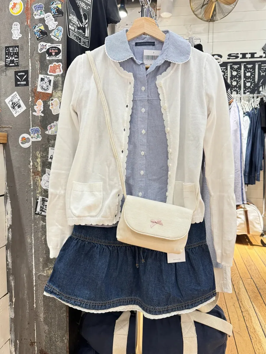 JazzHer Pink Striped Peter pan Collar Blouse Women New Casual Preppy Style Button Short Sleeve Tees Sweet Vintage Cute T-shirts Y2K Tops