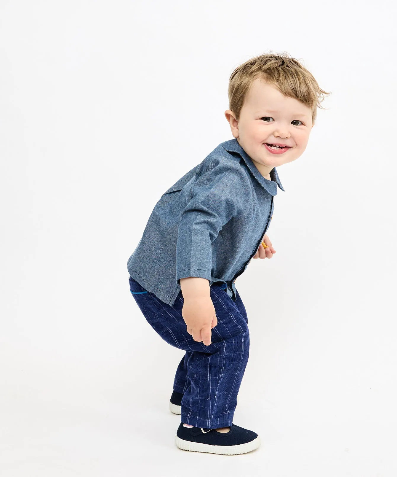 Jefferson Baby Shirt, Denim