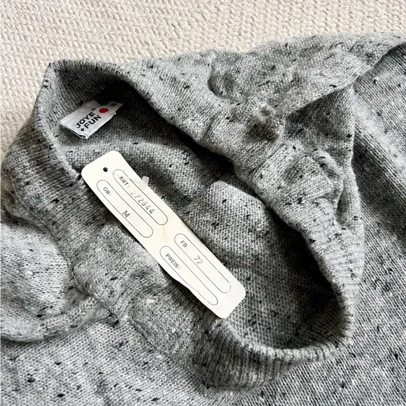 Joye   Fun Vintage Deadstock 90s Speckled Grey Knit Midi Sweater Skirt