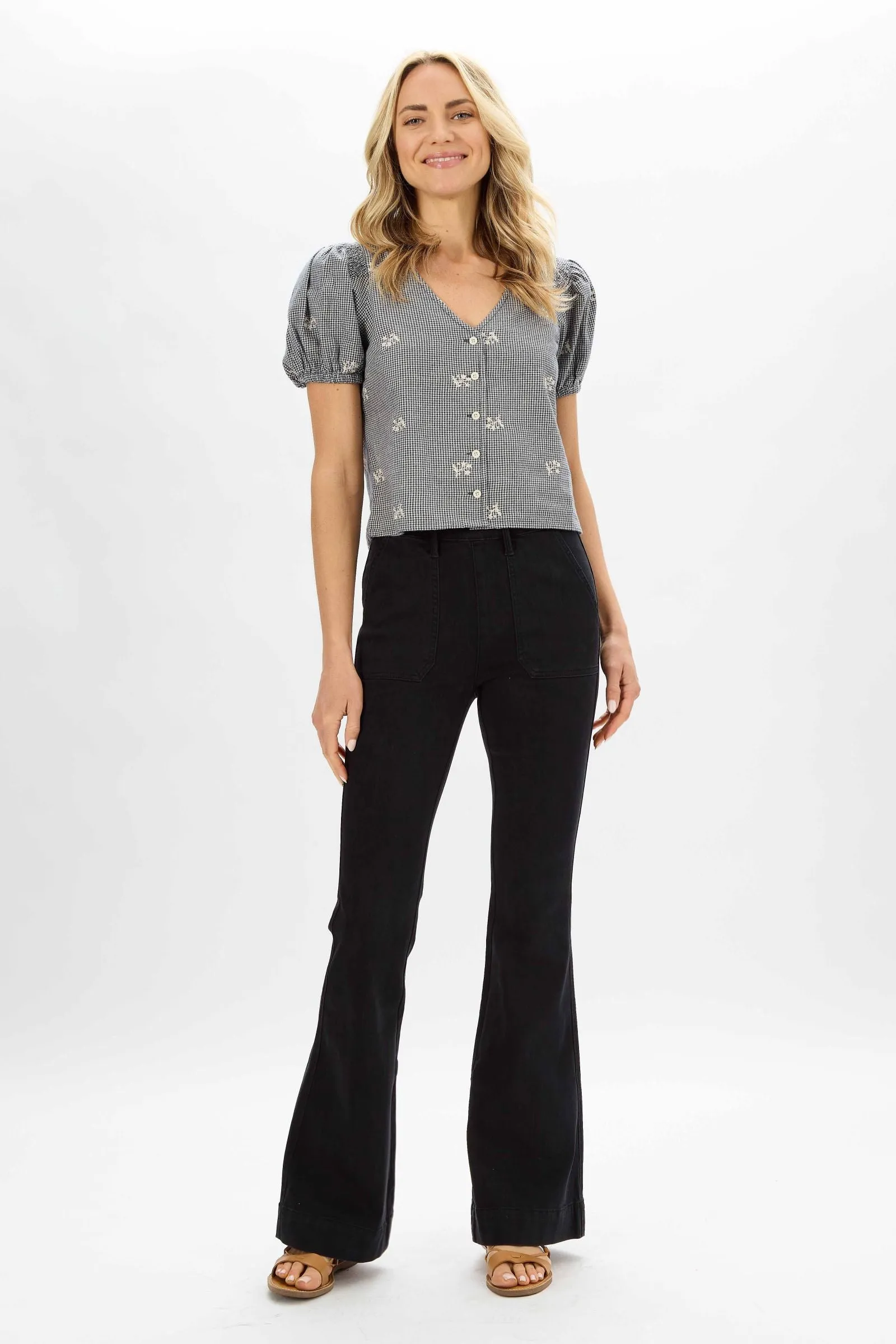 Judy Blue | Black Pull On Flares