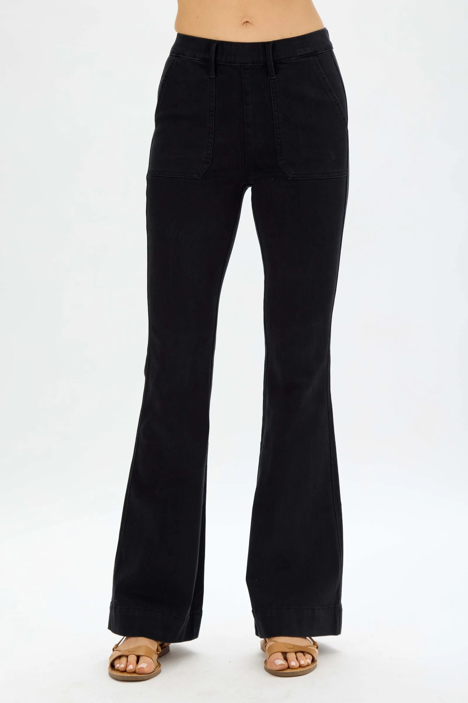 Judy Blue | Black Pull On Flares