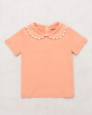Jumbo Rickrack Collar Tee- Flamingo