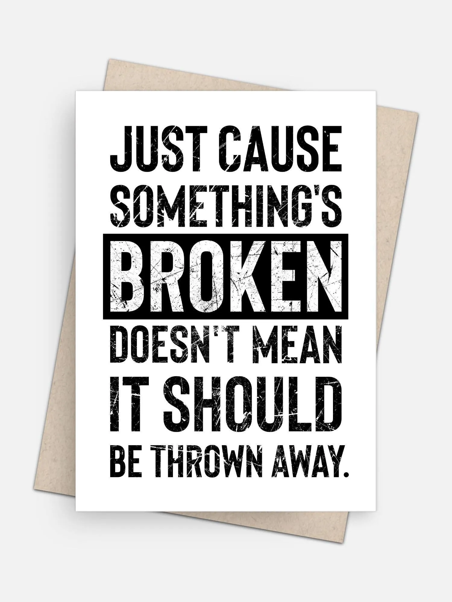 Just Cause Somethings Broken Empathy card