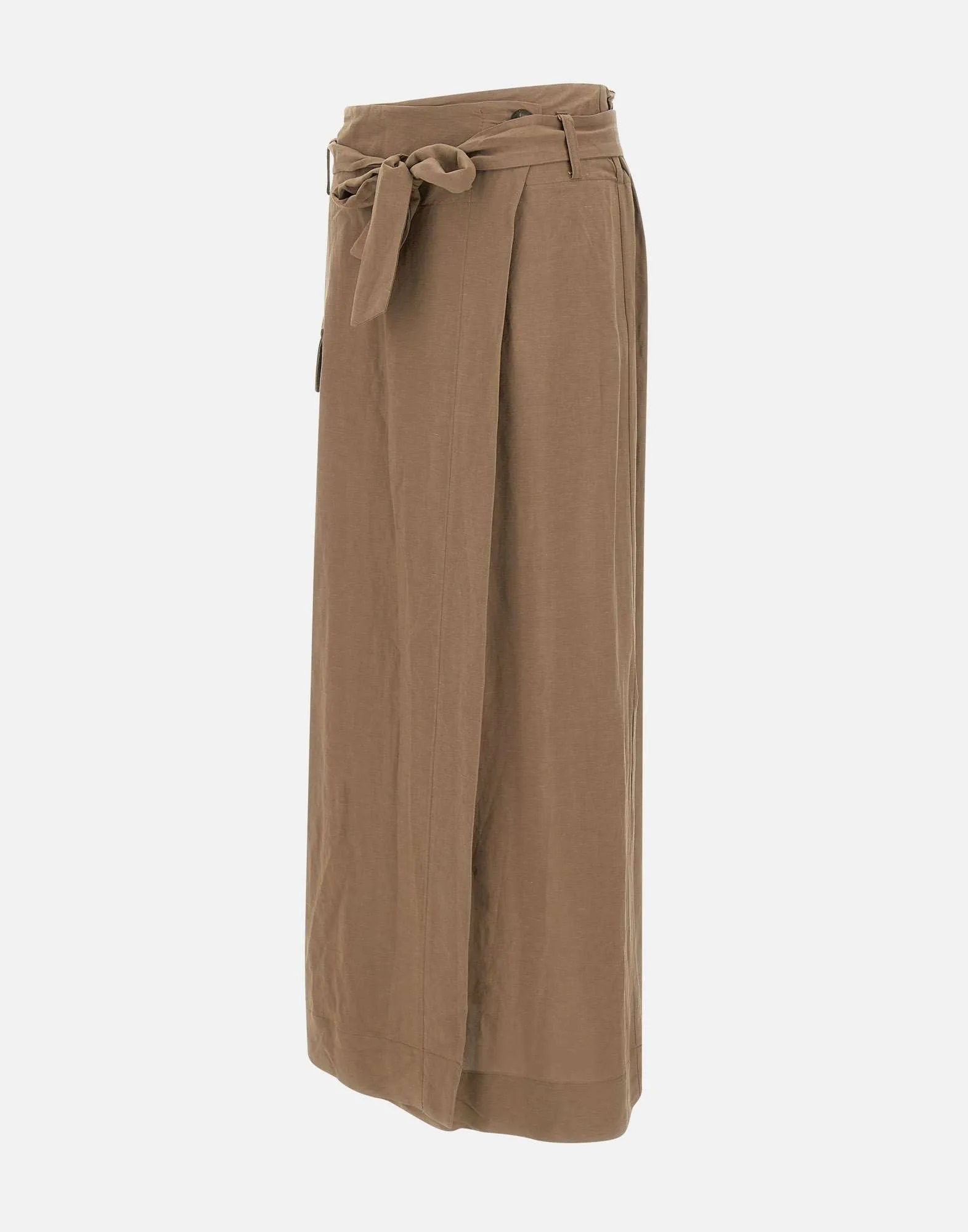 Kaos taupe viskoslinne blandningskjol