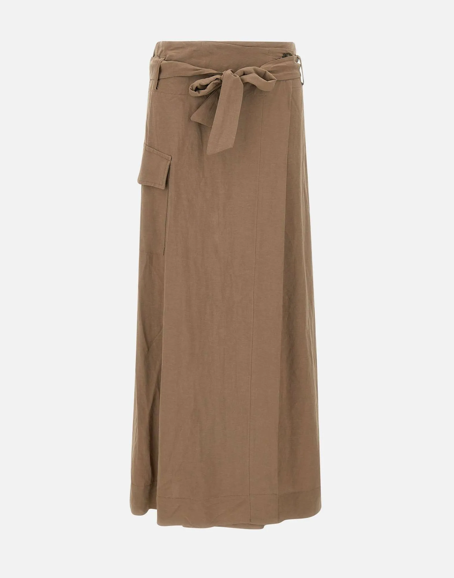 Kaos taupe viskoslinne blandningskjol