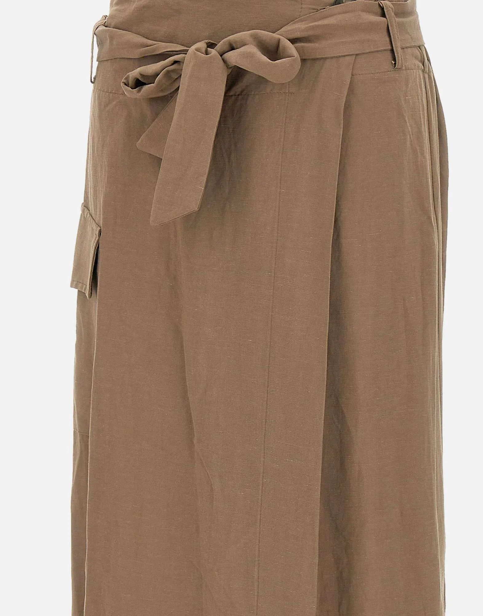 Kaos taupe viskoslinne blandningskjol