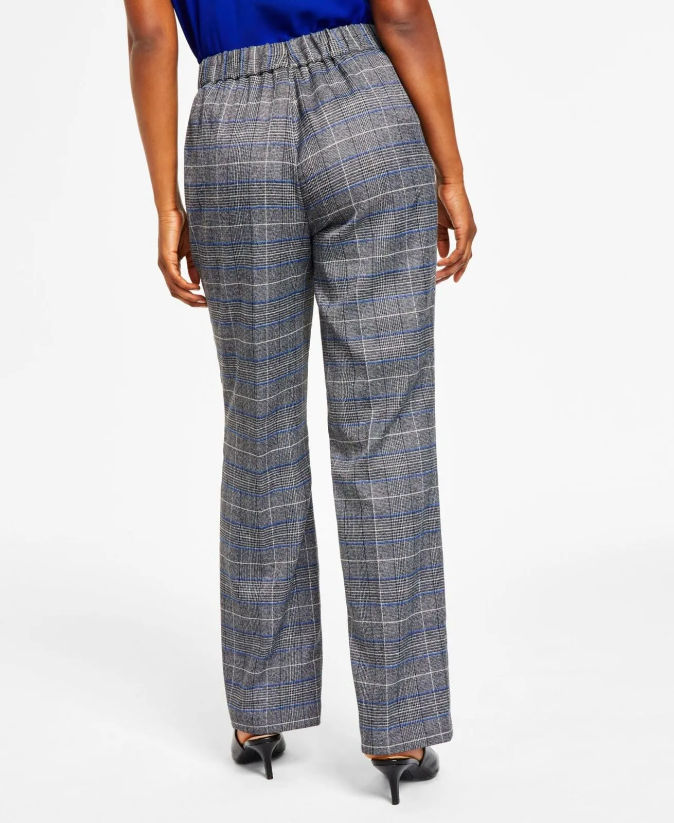 Kasper Women's Glen Plaid Pull-On Pants 10847241