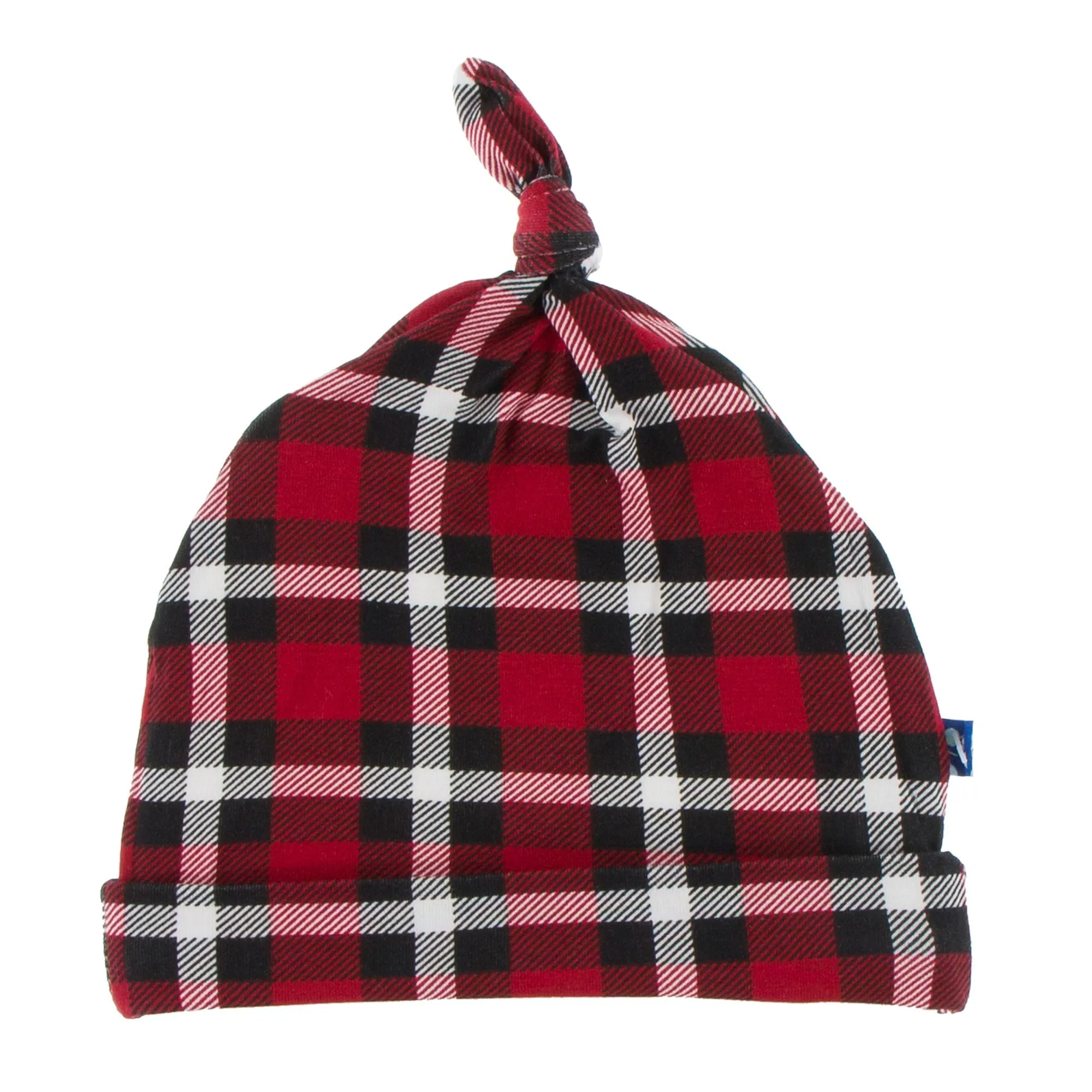 KicKee Pants Crimson 2020 Holiday Plaid Knot Hat