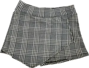 KIDS PLAID ENVELOPE SKORT