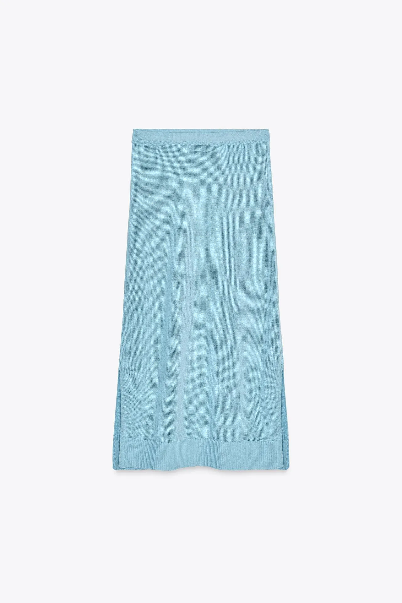 Knit midi skirt