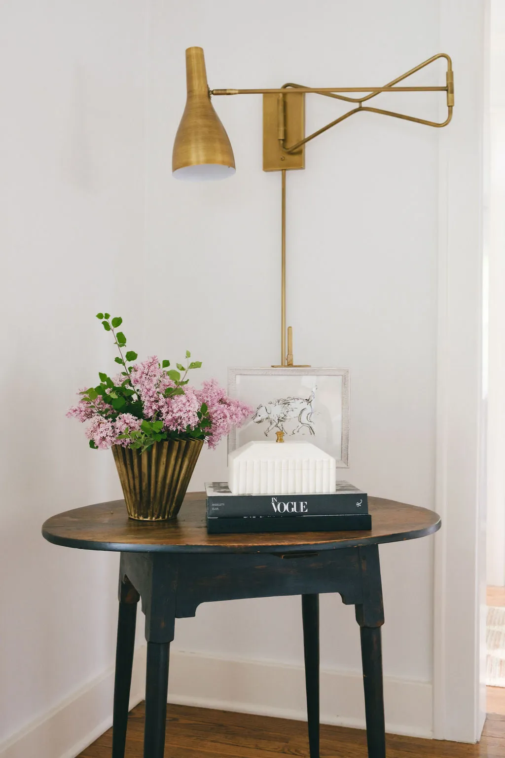 Large Fluted Metal Planter