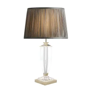 Laura Ashley Carson Polished Nickel & Crystal LA3582661-Q   Table Lamp Base Medium