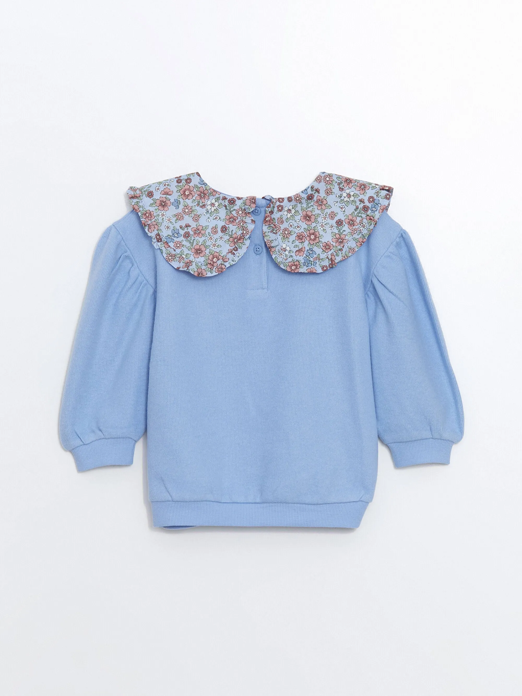 LC WAIKIKI Baby Collar Floral Girls Sweatshirt