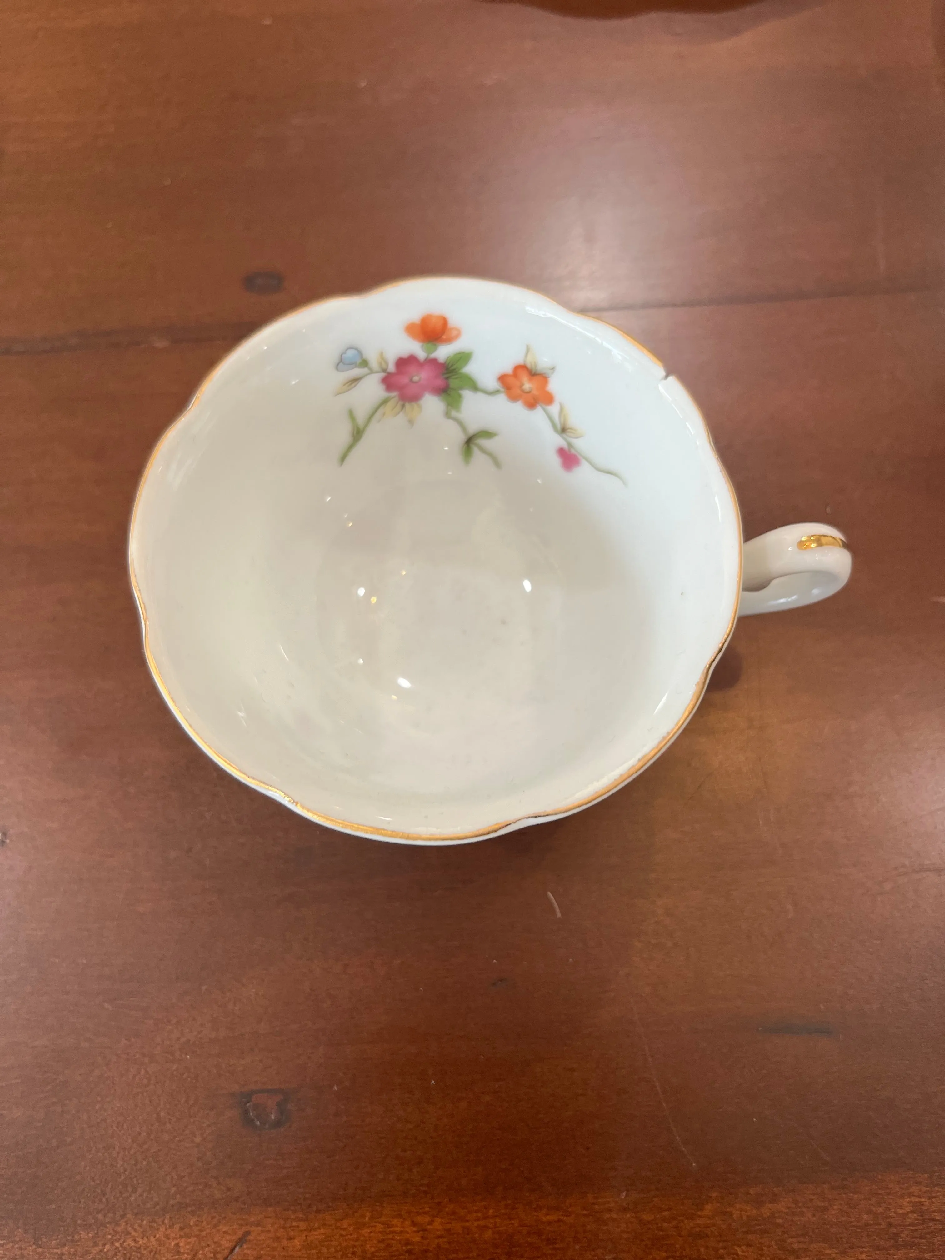 Lefton Handpainted teacup & saucer set