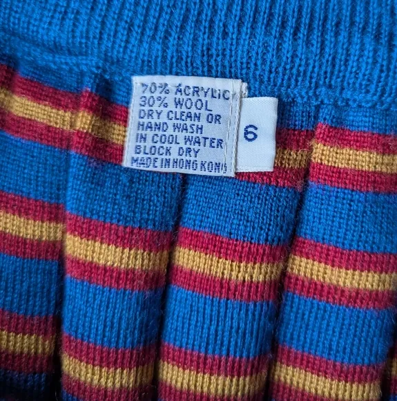 Leslie Fay Vintake Knit Skirt Set 6