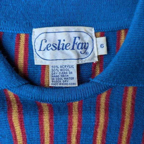 Leslie Fay Vintake Knit Skirt Set 6
