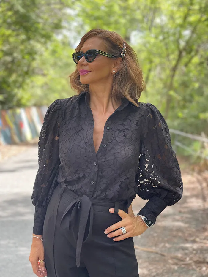 Liis Lace Top - Black