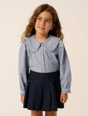 Logan Girls Collar Woven Top
