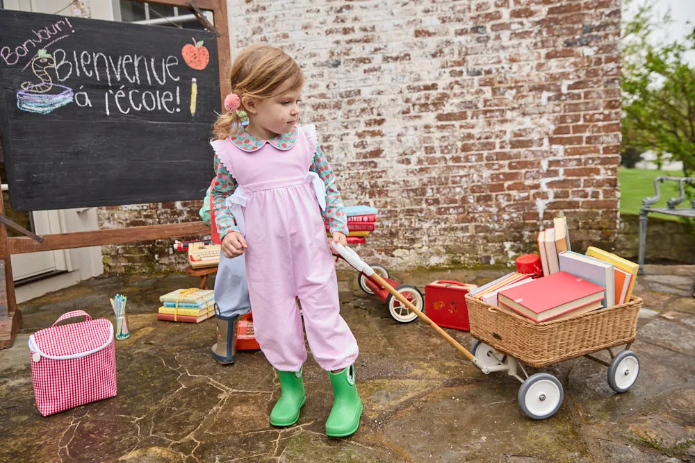 Long Sleeve Printed Pima Peter Pan Tee -- Petits Pommes