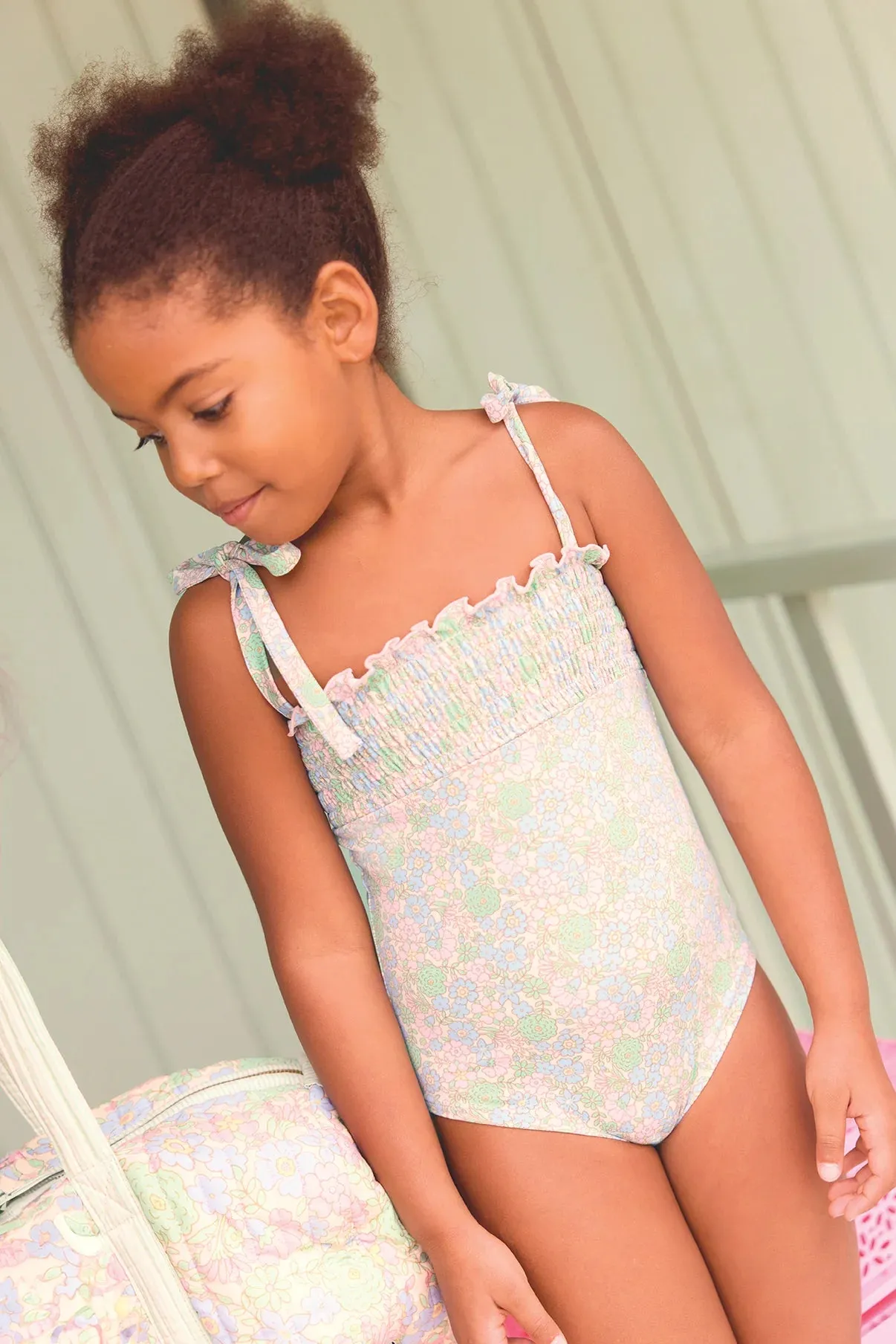 Longboard Vintage Flower Swimsuit