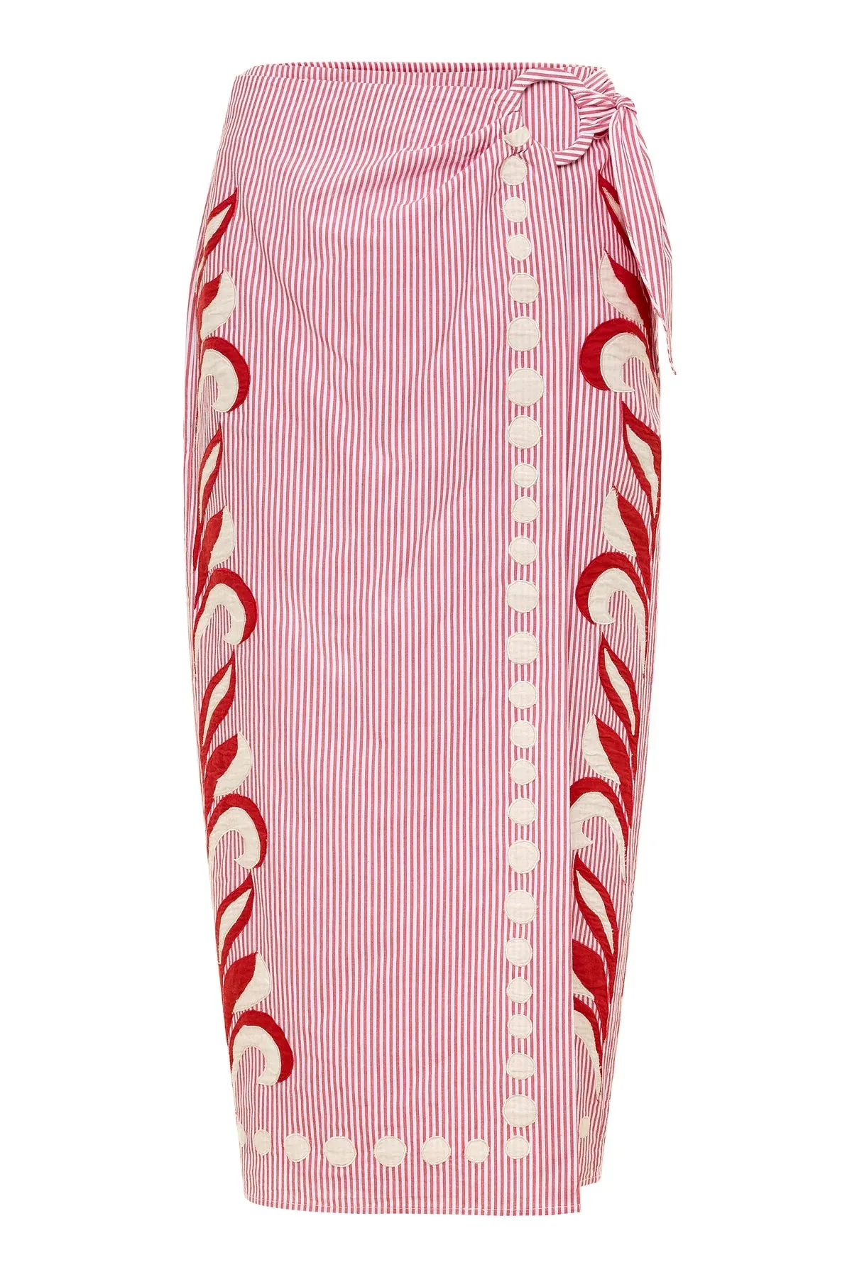 Loren Skirt Red Stripe