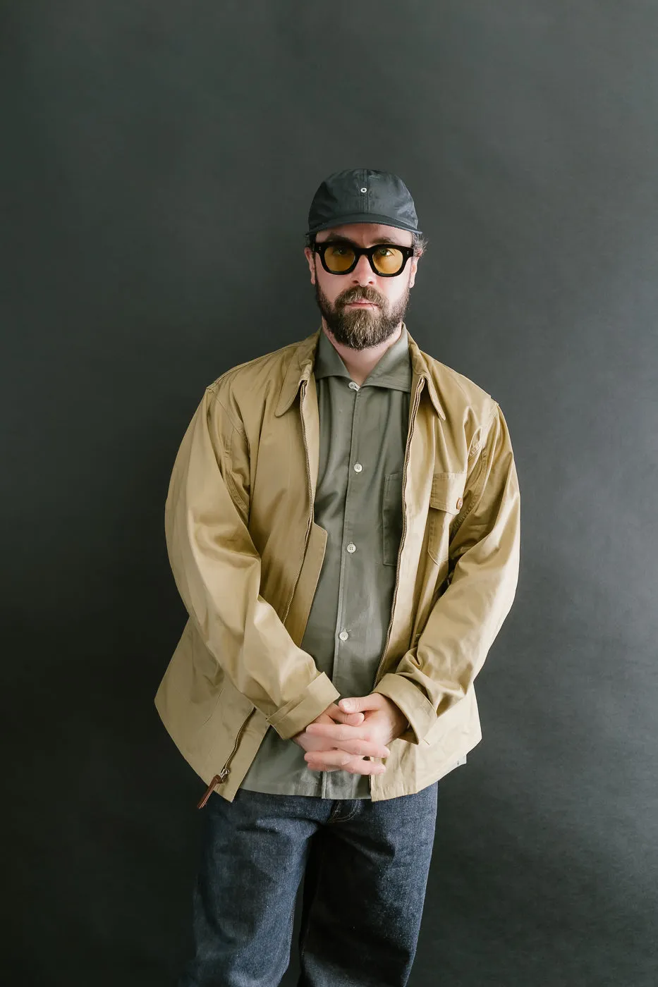 Lot 2219 - M-421a JKT USMCR VMF322 Plain Jacket - Camel