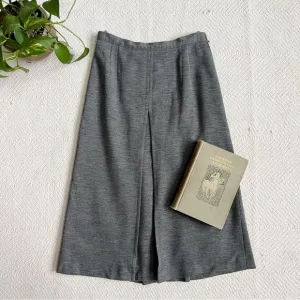 Luisa Spagnoli Wool Grey Aline Vintage Midi Skirt