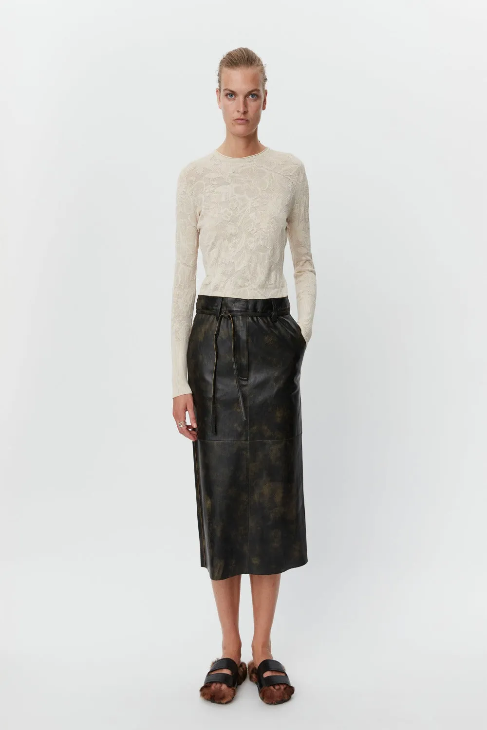Lulu Leather Skirt