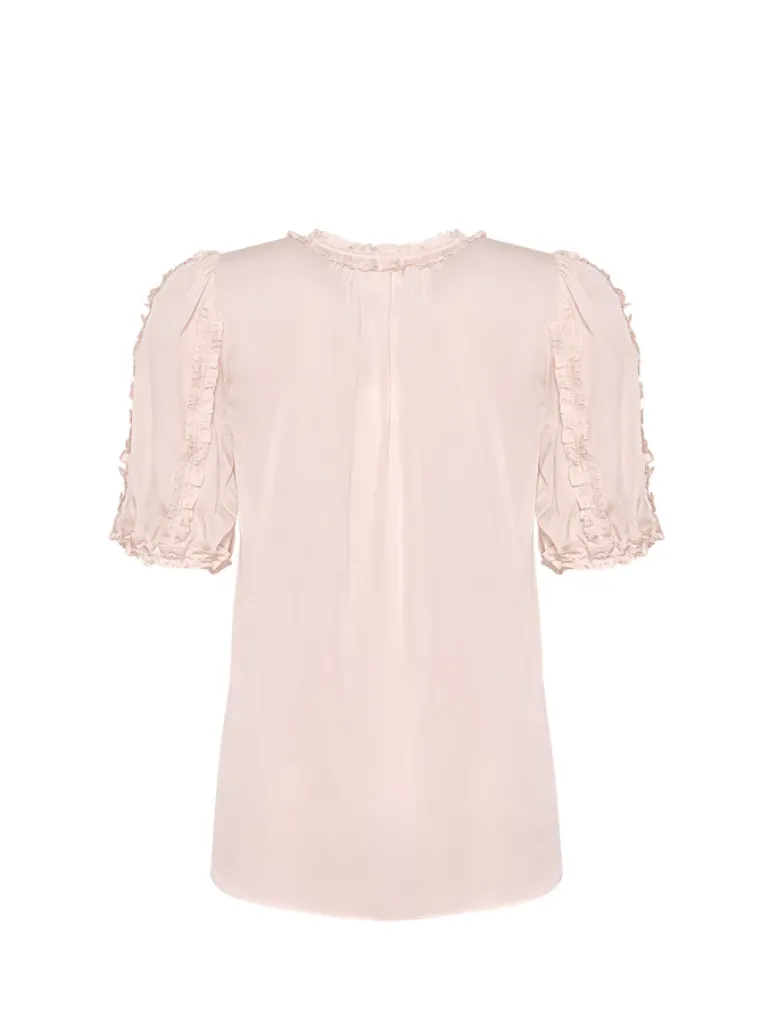 Luxe Ruffle Top - Coffee