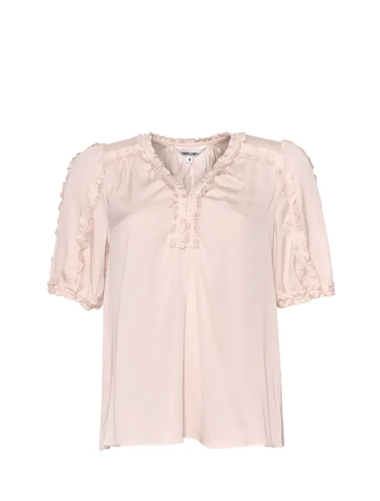 Luxe Ruffle Top - Coffee