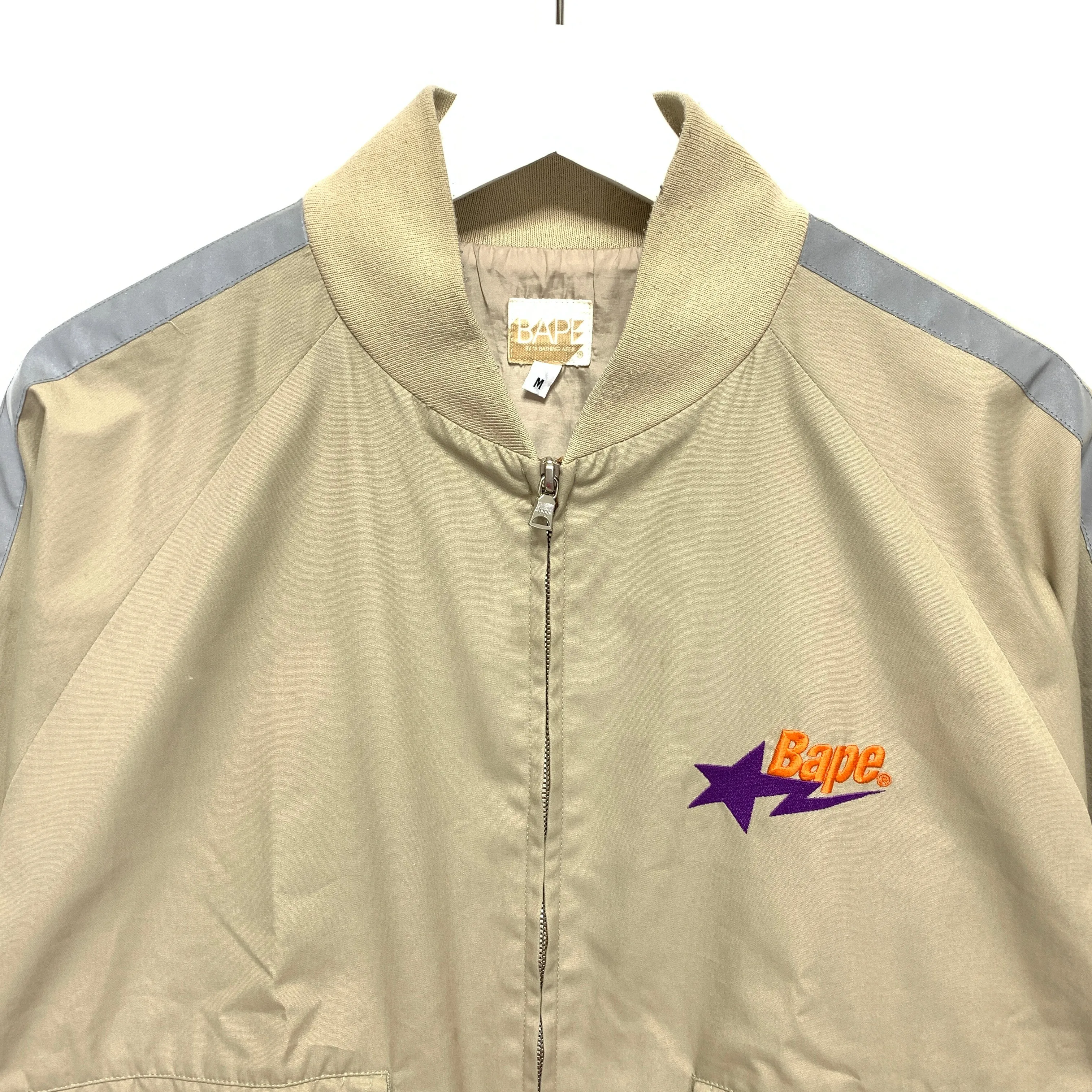 [M] A Bathing Ape Bape Vintage 'BapeEx' Work Jacket Beige