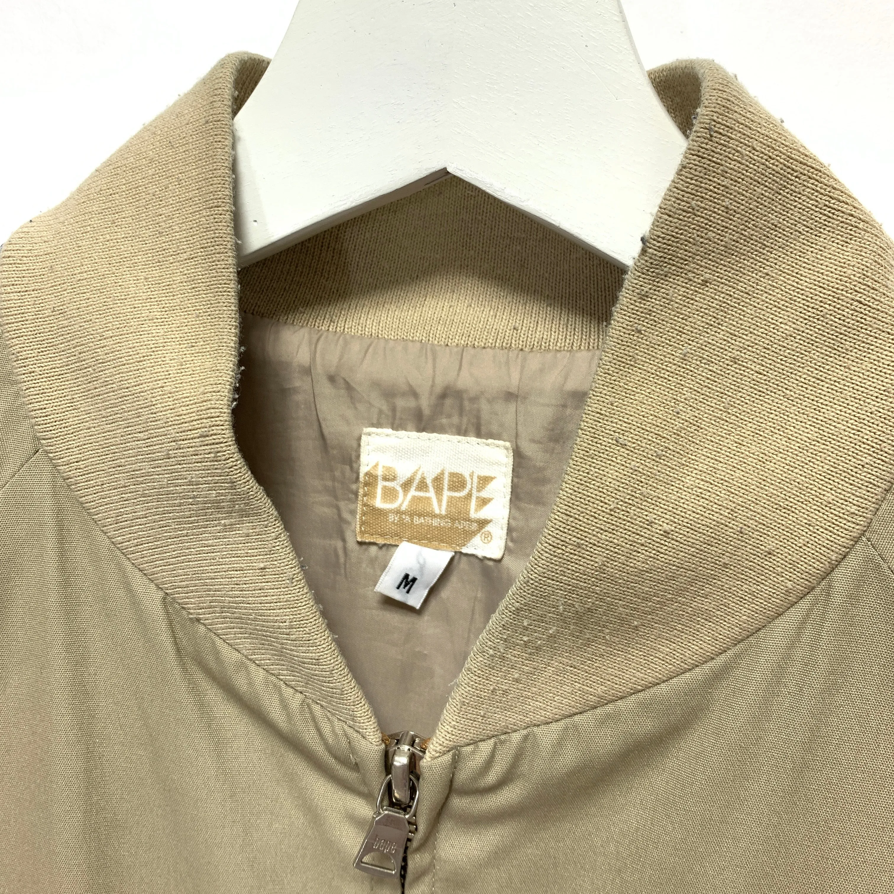 [M] A Bathing Ape Bape Vintage 'BapeEx' Work Jacket Beige