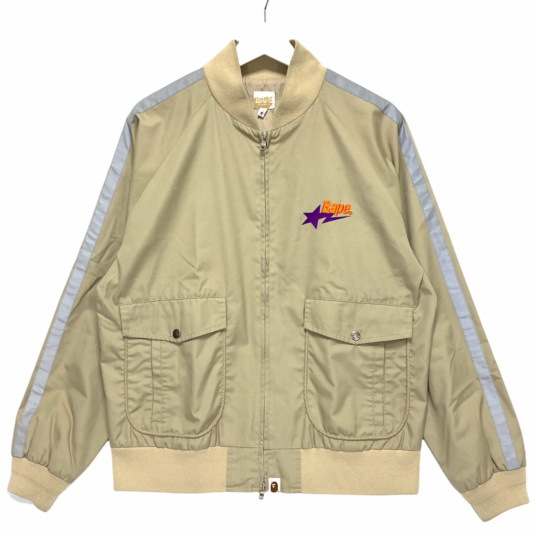 [M] A Bathing Ape Bape Vintage 'BapeEx' Work Jacket Beige