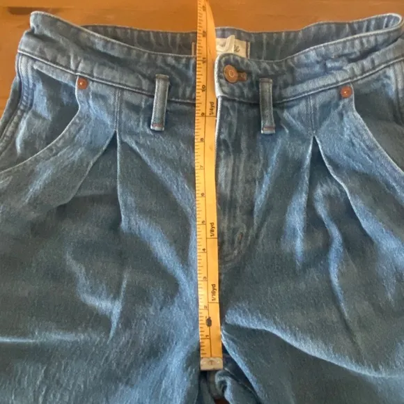 Madewell The Perfect Vintage Wide-Leg Crop Jean, Birchford Wash Pleated Edition
